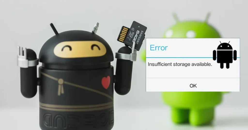 Insufficient storage available error on Android